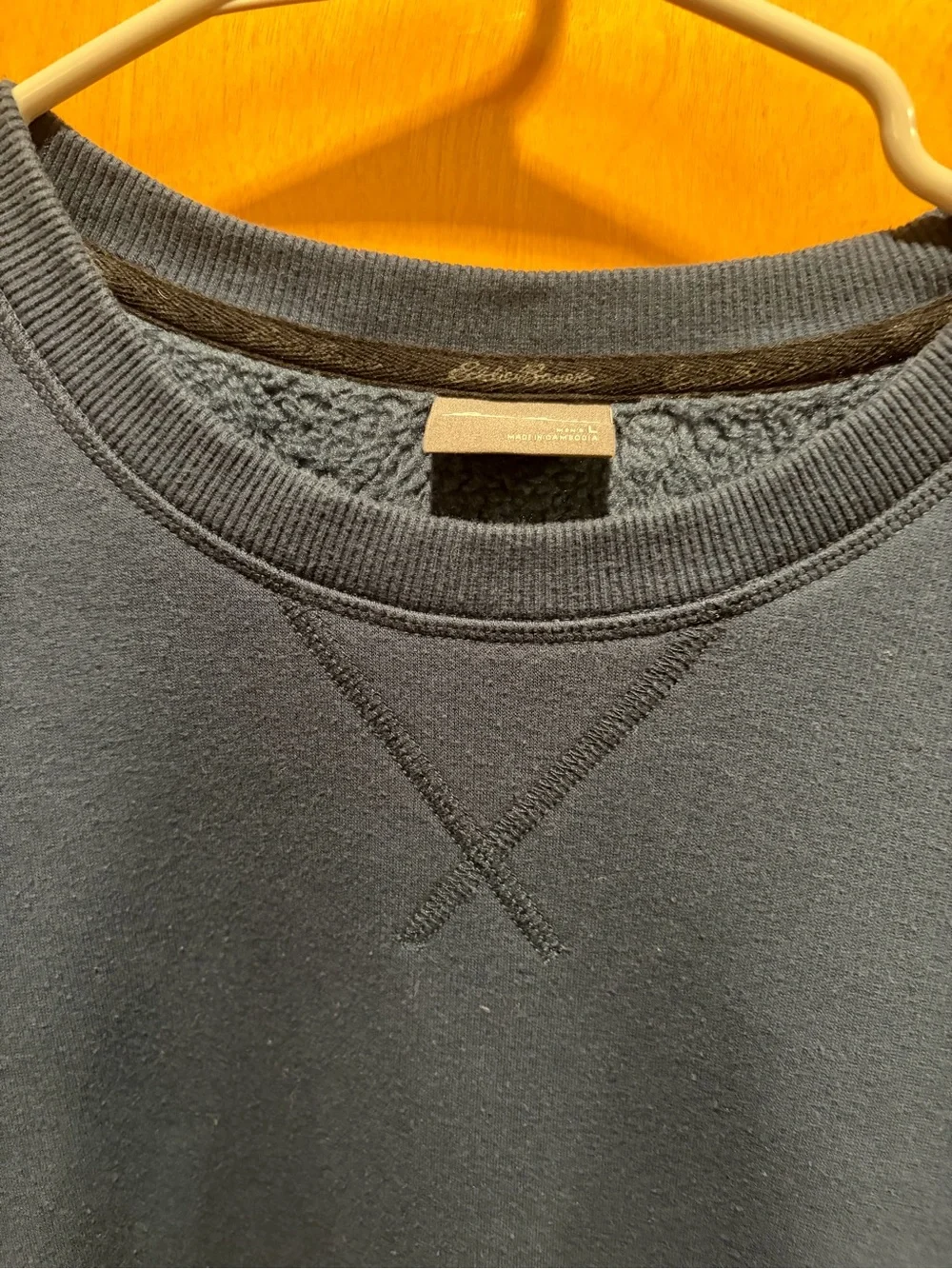 Eddie Bauer Men's Crewneck Sweatshirt in Slate Blue L